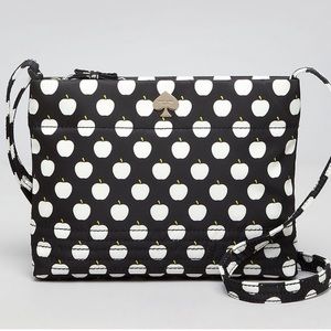 Kate Spade-Juno Apple Crossbody Flatiron Nylon Bag